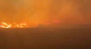 Ayvalık'ta çöp döküm sahasında yangın