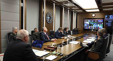 Bakan Güler Ukrayna Gönüllüler Koalisyonu tarafından gerçekleştirilen video telekonferans toplantısına katıldı