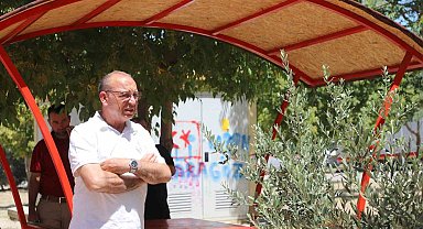 Başkan Akın yeşil alanlarda incelemelerde bulundu