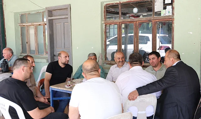 Başkan Büyükgöz Gebze Kargalı'da çay sohbetinde