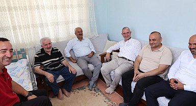 Başkan Büyükgöz'den kıbrıs gazisine vefa ziyareti