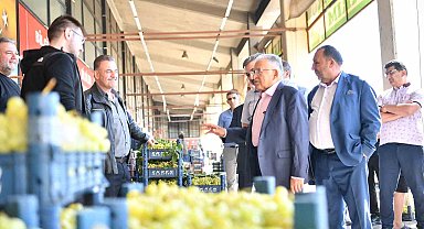 Başkan Büyükkılıç'tan Kayseri Hal Kompleksi'ne sabah ziyareti