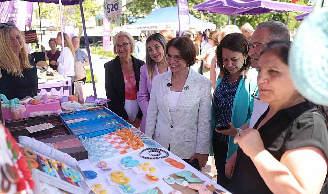 Başkan Esin Köymen'den 'Kadın El Emeği Günleri'ne ziyaret