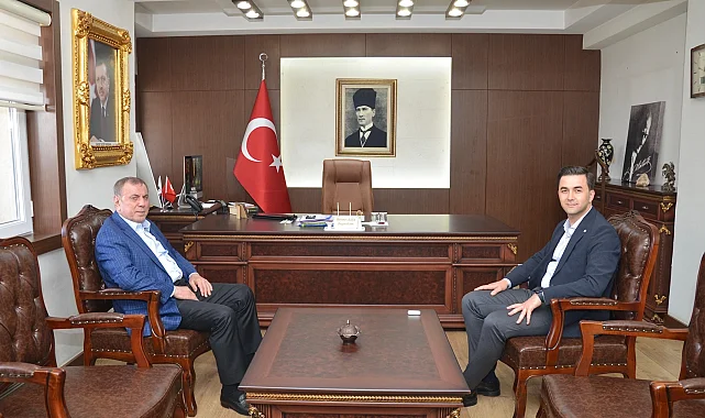 Başkan Şahin'den Kaymakam Kaya'ya Hayırlı Olsun ziyareti