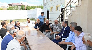 Başkan Şerifoğulları mahalle ziyaretlerinde