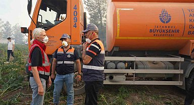 Başkan Subaşı'nın yangınla mücadeledeki gayreti taktir topladı