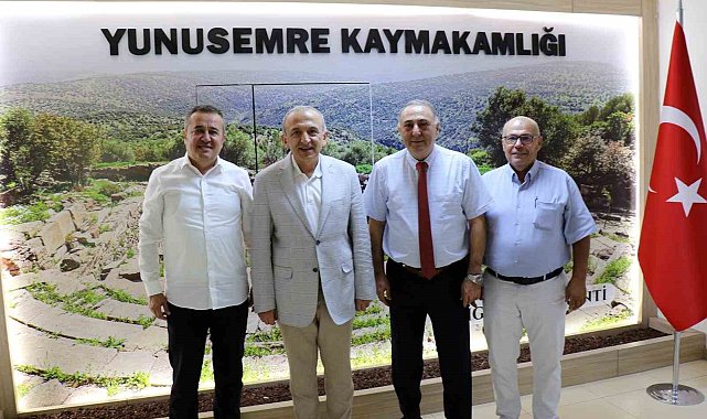 Başkan Yılmaz, Kaymakam Cantürk'le buluştu