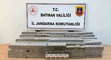Batman'da bandrolsüz sigara ele geçirildi