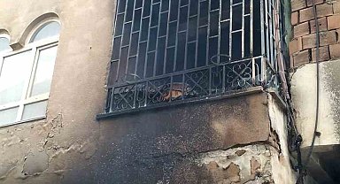 Batman'da Suriyelilerin kaldığı binada yangın