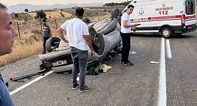 Batman'da takla atan otomobilin sürücüsü ağır yaralandı