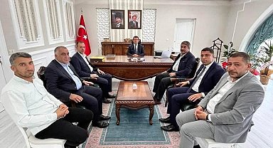 Belediye Başkanlarından Kaymakam Dertlioğlu'na ziyaret