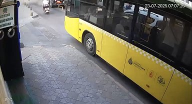 Beyoğlu'nda vinç lastiği refüjde patladı: 1'i çocuk 2 yaralı