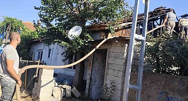 Beyşehir'de korkutan ev yangını