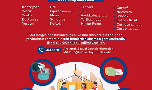 Bilecik Belediyesi'nden yangın afetine uğrayanlar için yardım kampanyası