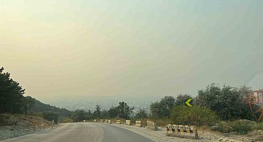 Bilecik yangınının dumanı Eskişehir'e ulaştı