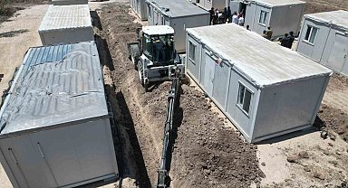 Bilecik'te yangın sonrası konteyner kentler kuruluyor