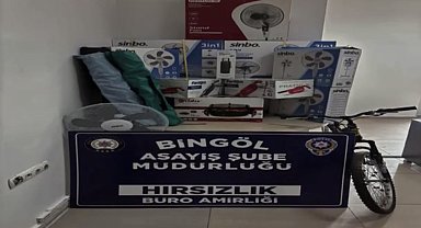 Bingöl'de çaldığı ürünleri internet üzerinden satan şüpheli tutuklandı