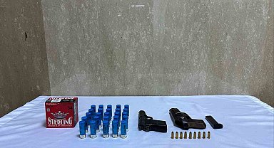 Bingöl'de tabanca ve fişek ele geçirildi