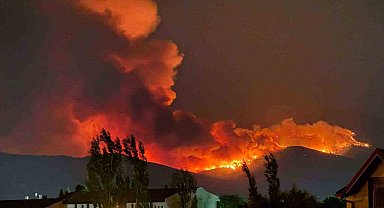 Bir yangın da Ödemiş'te: 3 mahalle tahliye edildi