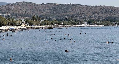 Bodrum'da termometreler şaştı, sahillerde iğne atsan yere düşmedi
