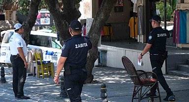 Bodrum'da zabıta ekiplerinden işgaliye denetimi