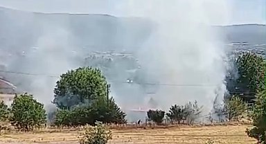 Bolu'da anız yangını korkuttu