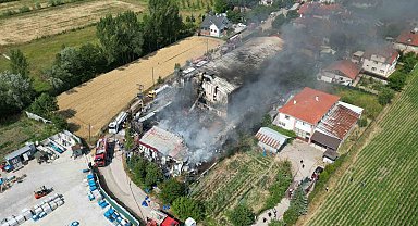 Bolu'daki fabrika yangını kontrol altına alındı