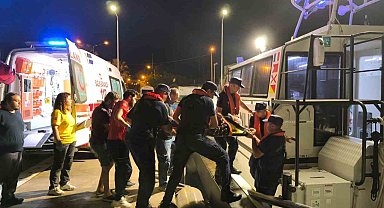 Bozcaada'da rahatsızlanan vatandaş tahliye edildi