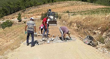 Bozdoğan Belediyesi Yeşilçam mahallesinde çalışmalara devam ediyor
