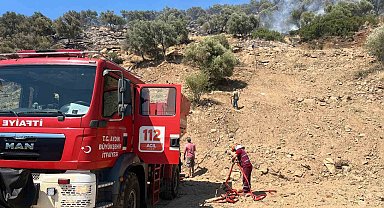 Bozdoğan'daki zirai alan yangını söndürüldü