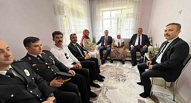 Bozkır'da 15 Temmuz gazisi Albay Aziz Yılmaz'ın ailesine ziyaret