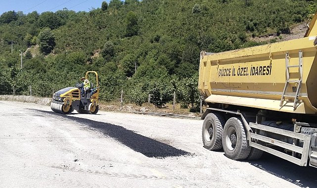 Bozulan yollara müdahale ediliyor