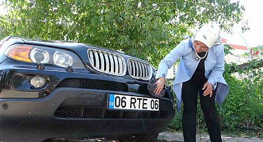 Bu araç yolda göreni şaşırtıyor: 06 RTE 06 Giresun'da