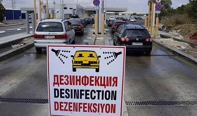 Bulgaristan'a açılan sınır kapılarında dezenfeksiyon ücreti kaldırıldı