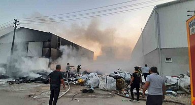 Burdur'da sanayi sitesinde yangın