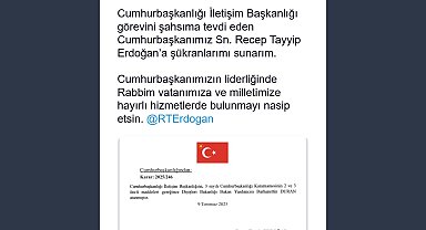 Burhanettin Duran, Cumhurbaşkanlığı İletişim Başkanlığına atandı
