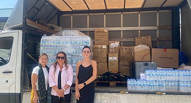 Bursa BUSADER'den yangın bölgesine dayanışma desteği