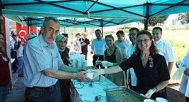 Bursa Nilüfer Belediyesi'nden şehit ve gazi yakınlarına aşure ikramı