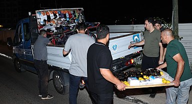 Bursa Nilüfer'de seyyar satıcı operasyonu