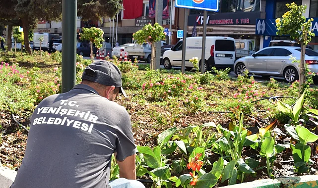 Bursa Yenişehir'in kalbi çiçek açtı