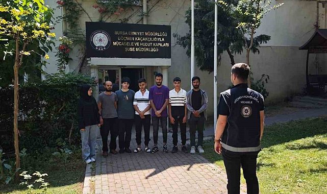 Bursa'da göçmen kaçakçılığı operasyonu: 7 yabancı uyruklu şahıs ve organizatör yakalandı