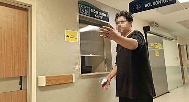 Bursa'da motosiklet zincirine elini kaptıran gencin parmağı koptu