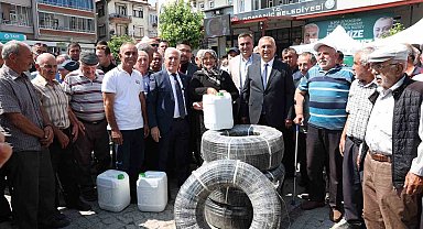 Bursa'dan Domaniç'e tarımsal destek