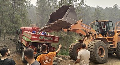 Bursa'da İnegöl'ün dayanışma ruhu yangın bölgesinde