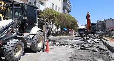 Büyükşehir'in Söke'de yol çalışması devam ediyor