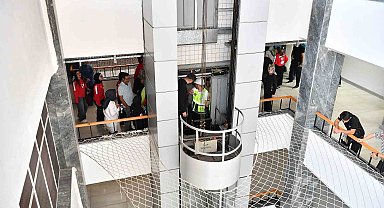 Büyükşehirden asansörden kişi kurtarma eğitimi