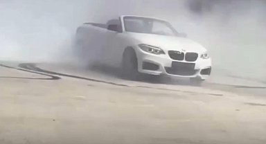 Cadde ortasında drift atan sürücüye 46 bin TL ceza