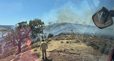 Çanakkale'de makilik alanda yangın