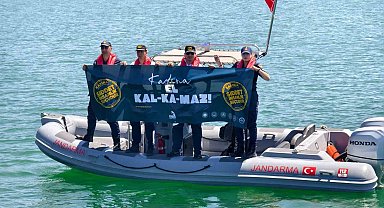 Çekerek Barajı'nda Jandarmadan anlamlı mesaj "Kadına el kalkmaz"