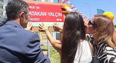 Çekmeköy'deki bir caddeye Kartalkaya yangınında hayatını kaybeden Prof. Dr. Atakan Yalçın'ın ismi verildi